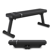 Zipro klappbare Trainingsbank Plank, Flachbank mit Tragegurt und Befestigungsgurt, Belastung 230kg, multifunktionale Hantelbank